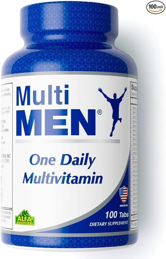 Multi Men 100 Tablets - Dietary Supplement - Vitamins & Minerals - Herbs - Amino Acids - Antioxidants