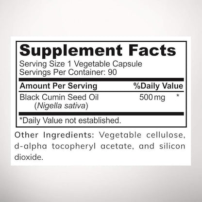 Halal Black Seed Oil (3-Pack) Cold-Pressed Nigella Sativa, Supports Heart, Brain, Joints, Immune Health, Non-GMO, Made in USA - Halal Vitamins