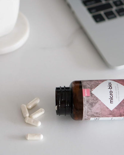 Synchro Micro•Bios - Medical-Grade Spore-Form Probiotic - Bacillus Subtilus (HU58), Coagulans and Clausii - Powerful Immune Health + GI Support - 60 Capsules