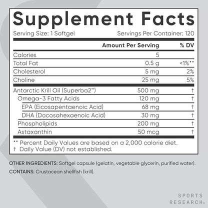 Sports Research Triple Strength Omega 3 Fish Oil, Antarctic Krill Oil + Phospholipids, Choline & Astaxanthin Mini-Softgels, Keto Plus ACV 500mg of Apple Cider Vinegar & 1500mg goBHB Exogenous Ketones