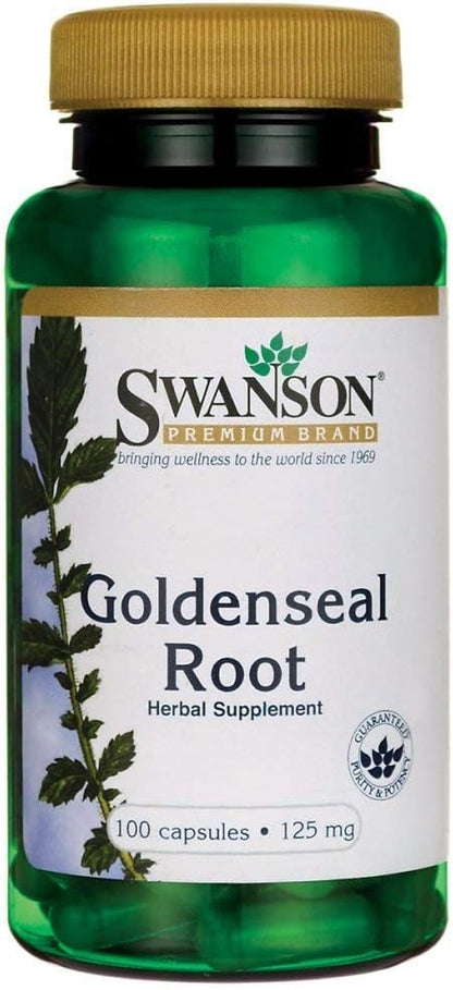 Swanson GOLDENSEAL Root 125 MG 100 CAPS