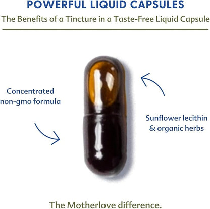 Motherlove More Milk Moringa (135 Liquid caps) Moringa-Based Lactation Supplement to Support Breast Milk Supply—Non-GMO, Organic Herbs, Vegan, Kosher