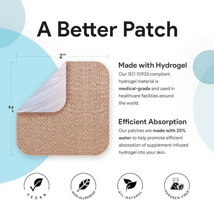 Sleep Transdermal Patches for Adults | Easy to Apply Extra Strength Sleep Patches for Men & Women | Refreshing & Long Lasting Night Comfort with All Natural Melatonin | GABA | Magnesium
