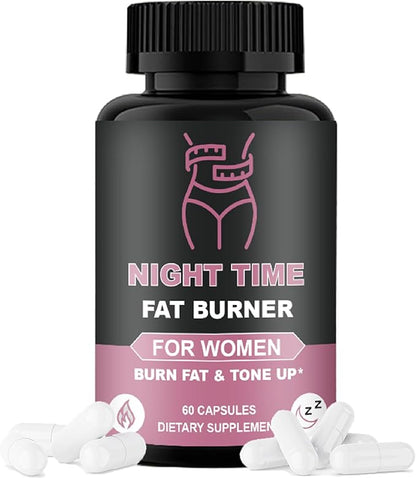 Nighttime Burner for Women, Night Time Fat Burner Capsules for Women, Night Time Fat Burner with Green Coffee