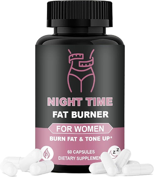 Nighttime Burner for Women, Night Time Fat Burner Capsules for Women, Night Time Fat Burner with Green Coffee