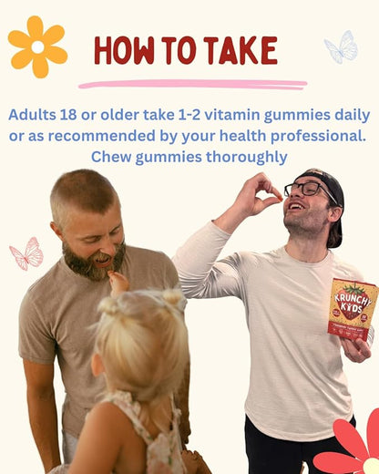 5,000IU Adult Vitamin D3 Gummies - Organic, Plant-Based, Non-GMO, Sugar-Free, Low Glycemic | Supports Bones, Immunity, Mood & Sleep