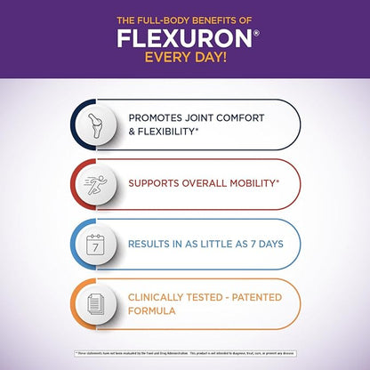 Purity Products Flexuron Gummies Joint Formula 3X Better Than Glucosamine and Chondroitin - Starts Working in just 7 Days - Krill Oil, Low Molecular Weight Hyaluronic Acid, Astaxanthin - 30 Ct (1)