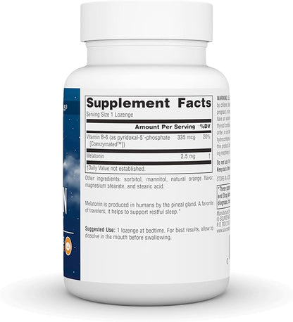Source Naturals Melatonin 2.5 mg - 240 Orange Flavored Lozenges