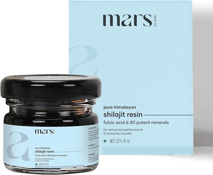 Mars Pure Himalayan Shilajit (Resin) | Pure Organic Shilajit Resin sourced from Himalayas | Strength, Stamina, Immunity | Good Health Company - 15 g | Pack of 1
