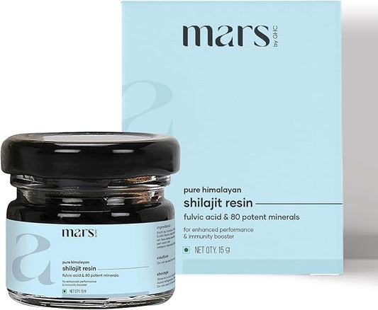 Mars Pure Himalayan Shilajit (Resin) | Pure Organic Shilajit Resin sourced from Himalayas | Strength, Stamina, Immunity | Good Health Company - 15 g | Pack of 1