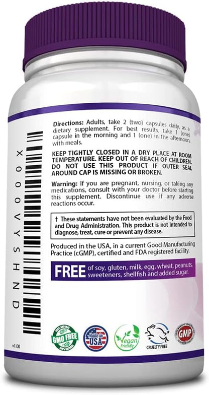 ThyrAid - Thyroid Supplement - Iodine, Kelp, Ashwagandha - Vegan - 60 Capsules (1 Month Supply)