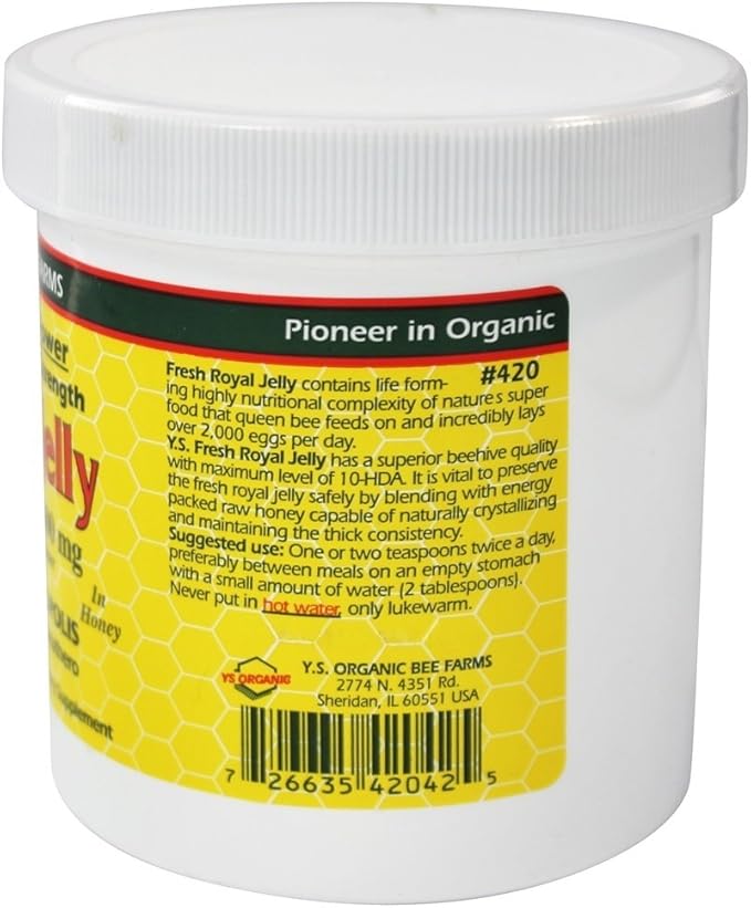 Fresh Royal Jelly + Bee Pollen, Propolis, Ginseng, Honey Mix - 36,000mg Y.S. Org 20.3 oz