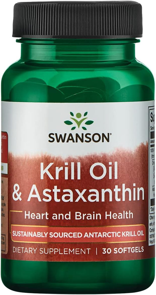 Swanson EFA Krill Oil & ASTAXANTHIN 30 SGELS