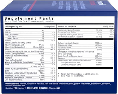 Orthomol Arthroplus, 30-Day Supply, Advanced Bone & Joint Health Supplement with Collagen, Glucosamine & Chondroitin, Advanced Version of Orthomol Osteo
