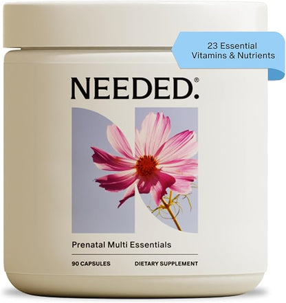 Needed. Multivitamin for Prenatal | Prenatal Multi Essentials Capsule- Pregnancy, Breastfeeding, Postpartum | Expertly-Formulated & Third-Party Tested, | 30-Day Supply