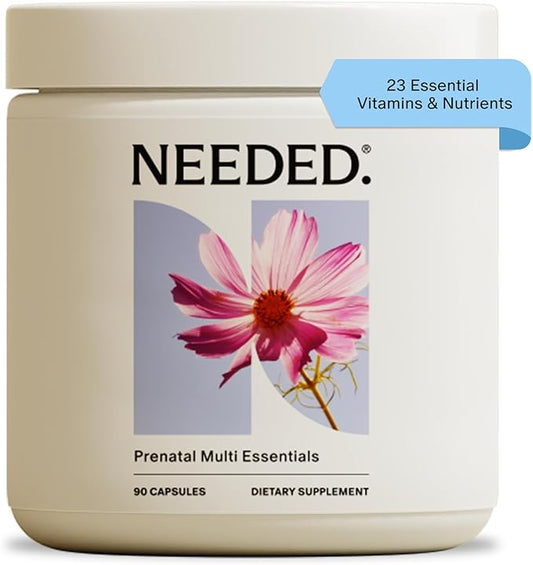 Needed. Multivitamin for Prenatal | Prenatal Multi Essentials Capsule- Pregnancy, Breastfeeding, Postpartum | Expertly-Formulated & Third-Party Tested, | 30-Day Supply