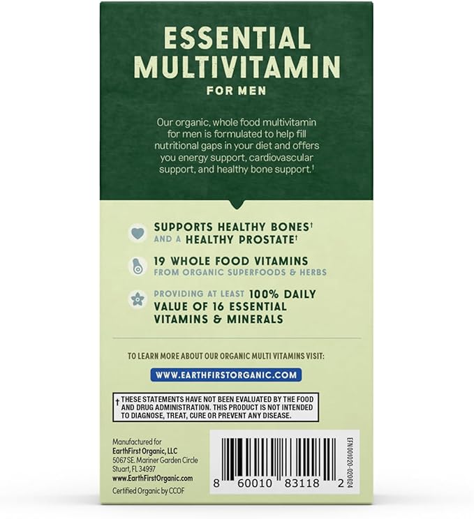 Men’s Multi Once Daily, Men's Multivitamin, 19 Vitamins from Herbs & Superfoods, 60 Count