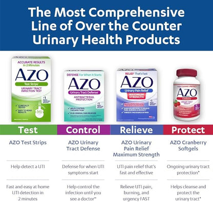 AZO Cranberry Supplement, Made with Concentrated Whole Fruit Cranberry Powder to Help Cleanse and Protect the Urinary Tract*, Sugar Free Cranberry Pills, Non-GMO, 100 Softgels
