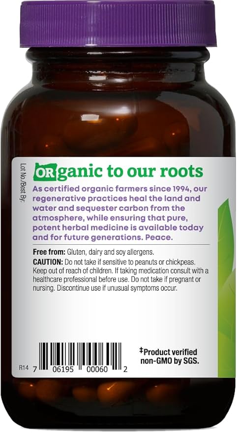 Oregon's Wild Harvest Alfalfa Capsules USDA Certified Organic Herbal Supplements, 90 Count