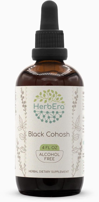 Black Cohosh B120 Alcohol-Free Herbal Extract Tincture, Responsibly farmed Black Cohosh (Cimicifuga racemosa) (4 fl oz)