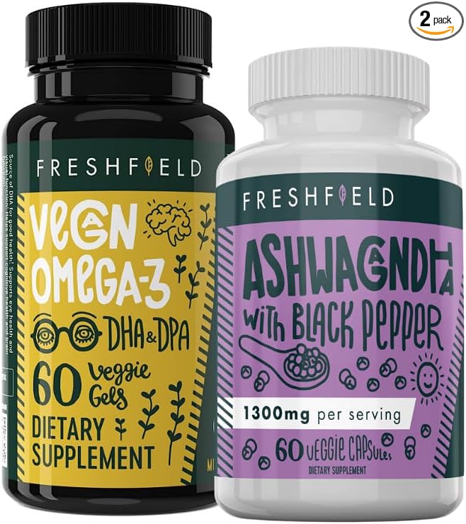 Freshfield Vegan Omega 3 and Ashwagandha