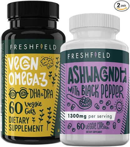 Freshfield Vegan Omega 3 and Ashwagandha