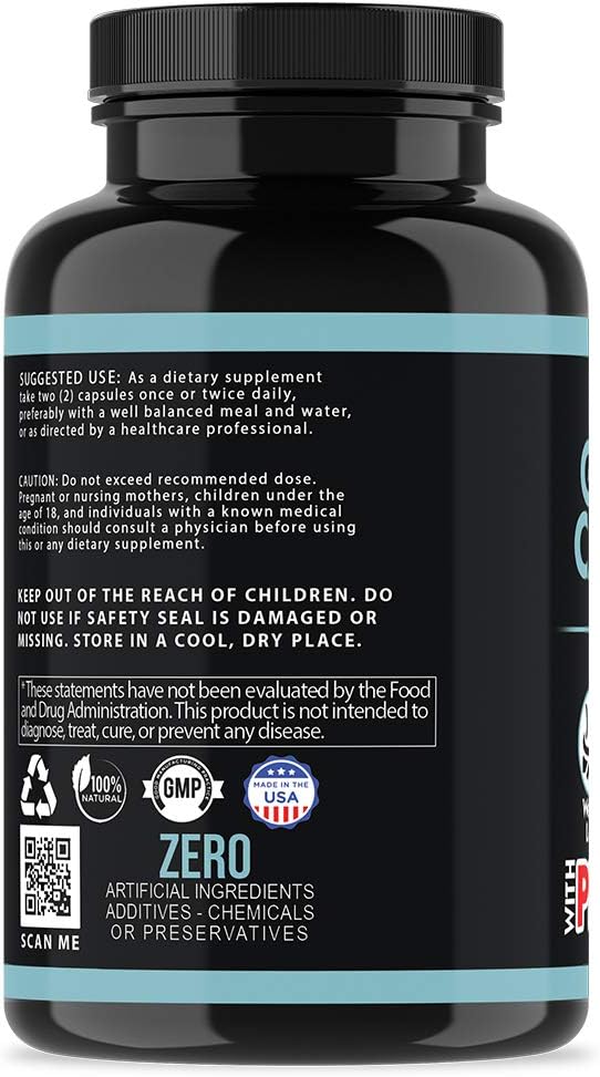 Angry Supplements Garcinia Cambogia with Probiotics, Gut Health Multivitamin w. Vitamins A, C, D, E, K, B2, Zinc, Selenium, Copper, Chromium + Herbal Blend Capsules (1-Bottle, 60ct)