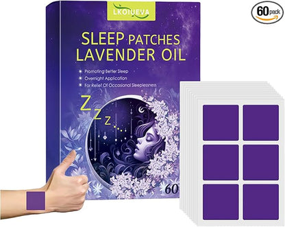 60 Pcs Sleep Patches for Adults Extra Strength, Natural Sweet Dream Sleeping Patch for Women and Men, Fast-Acting Sleeping Aid Patches, Easy to Apply Deep Sleep Patches