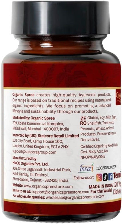 ARJUNA 120 Tablets | Terminalia Arjuna (Arjuna) | USDA Organic Certified | Organic and Natural 120tab - Pack of 3