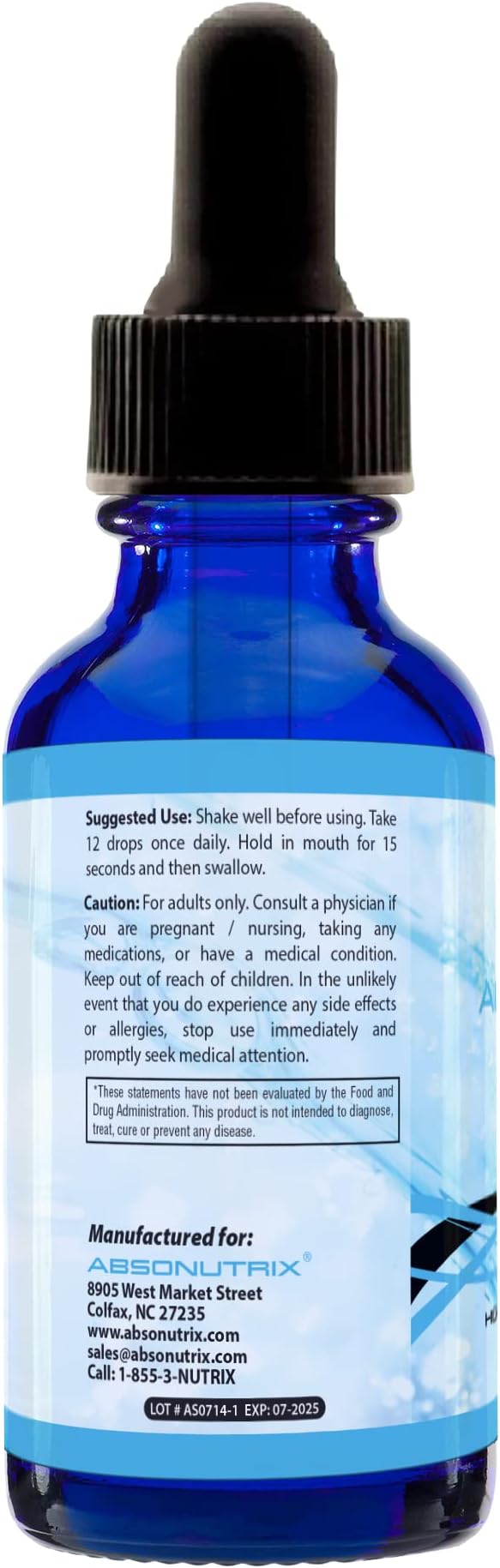 Absonutrix Bromelain 590 mg, Easy-to-Consume Liquid Drops, 4 Oz Bottle, Pineapple Extract for Tissue Support, Quick Absorption, Gluten-Free, Third-Party Tested, GMP-Certified, Non-GMO, Made in USA