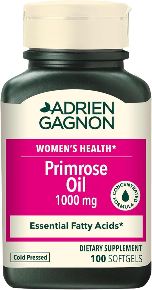 Evening Primrose Oil 1000 mg, for Premenstrual Syndrome - 100 Count