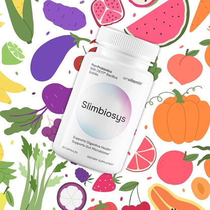 Slimbiosys Ultra Probiotic Capsule - Pre & Probiotics for Women & Men - Support Your Microbiome (2 Pack, Slimbiosys)