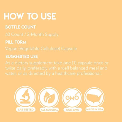 Vegan Turmeric Curcumin with Black Pepper Extract (60 Veggie Capsules-2 Month Supply), 95% Curcuminoids - All Natural Powerful Antioxidant for Joint Support and Relief (1-Bottle)