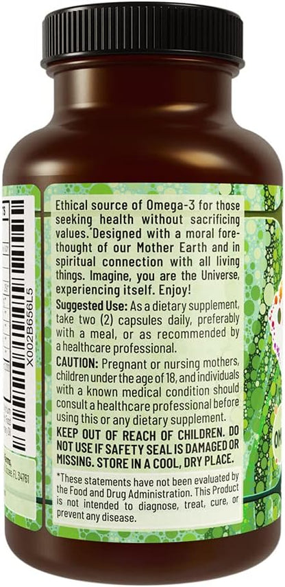 Vegan Omega 3 Algae Oil with DHA EPA The Fish-Less Oil Blend