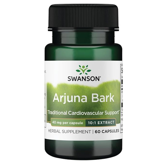Swanson Full Spectrum Arjuna Bark (10:1) 40 Milligrams 60 Capsules