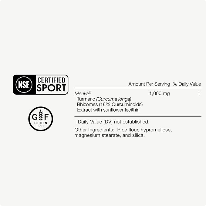 Momentous Turmeric Supplement 1000mg - Natural Antioxidant Turmeric Curcumin for Foundational Health - NSF Certified, Gluten Free, 30 Servings, 60 Capsules