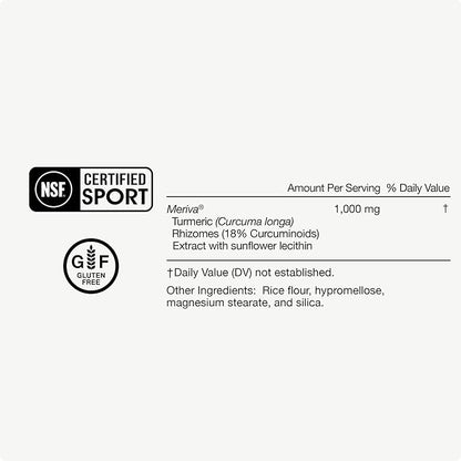 Momentous Turmeric Supplement 1000mg - Natural Antioxidant Turmeric Curcumin for Foundational Health - NSF Certified, Gluten Free, 30 Servings, 60 Capsules