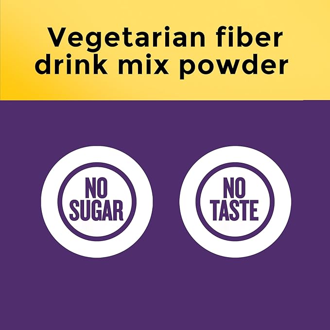 Nature Made Prebiotic Fiber Powder, Taste Free & Sugar Free Plant Based Vegetarian Prebiotic Fiber Drink Mix for Digestive System Support, 9.87 oz, 70 Day Supply