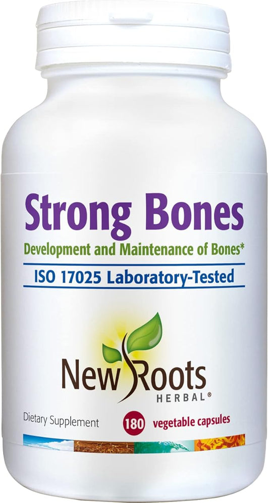 Strong Bone Supplement with Super Blend 22-Ingredients: Glucosamine Sulfate, Calcium, Magnesium, Turmeric, Vitamin D3, B1, K2, B12, Zinc, Enhanced Absorption (180 Veg Caps)