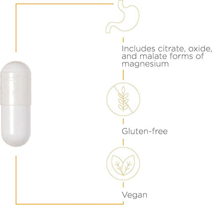Integrative Therapeutics Tri-Magnesium - Supports Healthy Bones & Teeth* - Supports Cardiovascular & Neurological Function* - Promotes Calm* - 90 Capsules