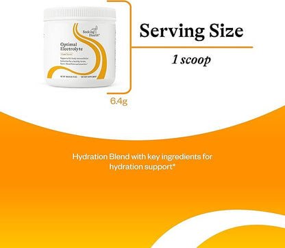 Seeking Health Optimal Electrolyte Powder, Orange Flavor, Healthy Energy and Endurance Support, Promotes Hydration and Healthy Muscles, Vegan and Vegetarian (30 Servings)*