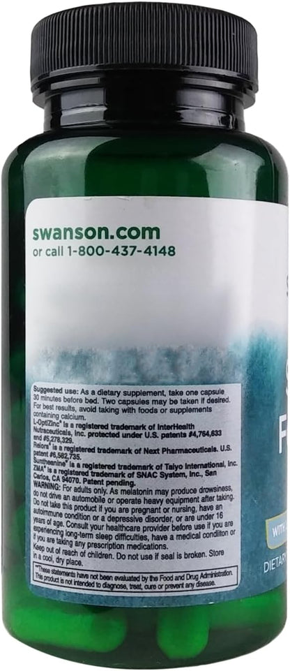 Swanson Sleep FRM W/L-THEANINE&MELATONIN 60C