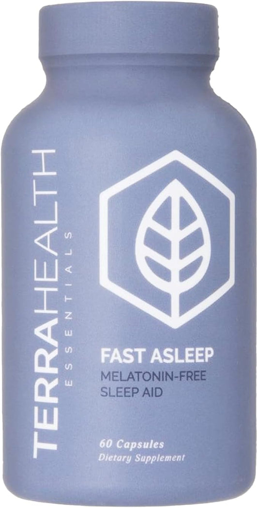 Terra Heath Essentials Fast Asleep - Melatonin Free, Sleep Support, Helps with Sleeplessness & Restlessness - All Natural, 30 Day Supply