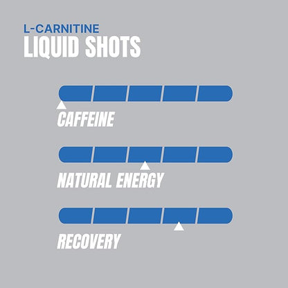 PROSUPPS L-Carnitine Liquid 3000, Stimulant-Free Liquid Shots for Men & Women - Clean Workout Drink for Energy, Performance & Muscle Recovery - No Sugar, No Carbs - 31 Servings, Blue Razz