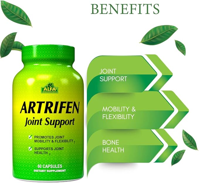 Artrifen 60 Capsules - Glucosamine - Chondroitin - Boswellia Extract - Joint Health - Knee Troubles