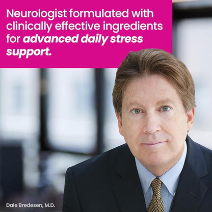 NeuroQ Calm Focus Capsules - Stress Relief Supplement - Supports Mental Function & Relaxation - Sensoril Ashwagandha, Magnesium, GABA, L-Theanine, Andean Cocoa & Kava Kava - 60 Capsules