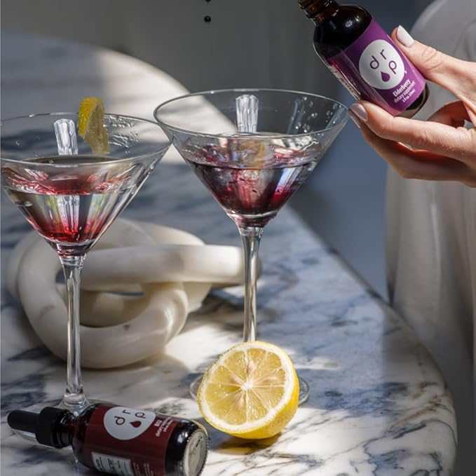 Drop Supplements Liquid Elderberry Drops and Vitamin B12 Drops Bundle