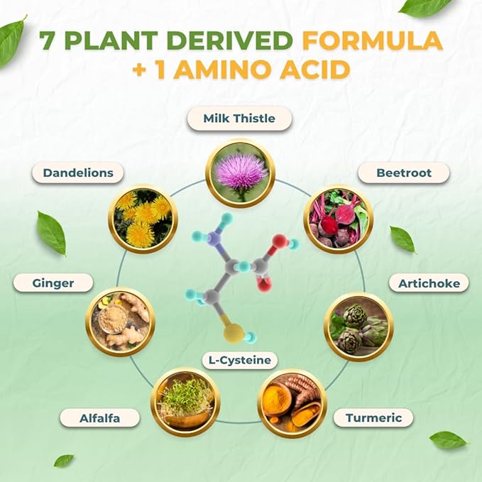 Vital Liver Support New Formula Liver Supplement and Liver Vitamin – 9-in-1 Liver Health Formula,Cleanse & Repair Formula with Organic Milk Thistle Supports Liver Health Cleanse