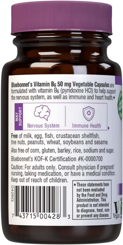 Vitamin B6 50 Milligrams 90 Capsules