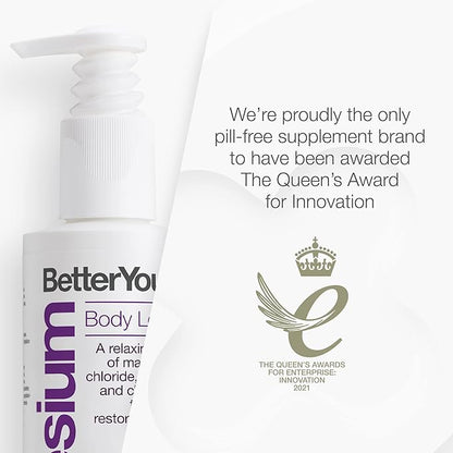 BetterYou Magnesium Sleep Body Lotion - Relaxing Body Lotion - Magnesium Body Cream with Lavender and Chamomile Blend - Sore Muscle Relief - 6.08 oz (Pack of 2)